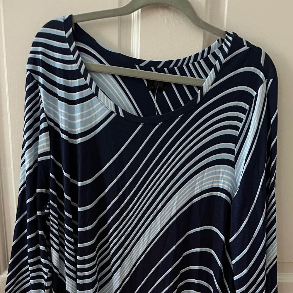 NEW JM Collection Striped Top – Size XL – Never Worn!